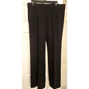 NYDJ Sculpt Her Lift TUCK Technology Black Pull On Flare leg Trousers Pant Large